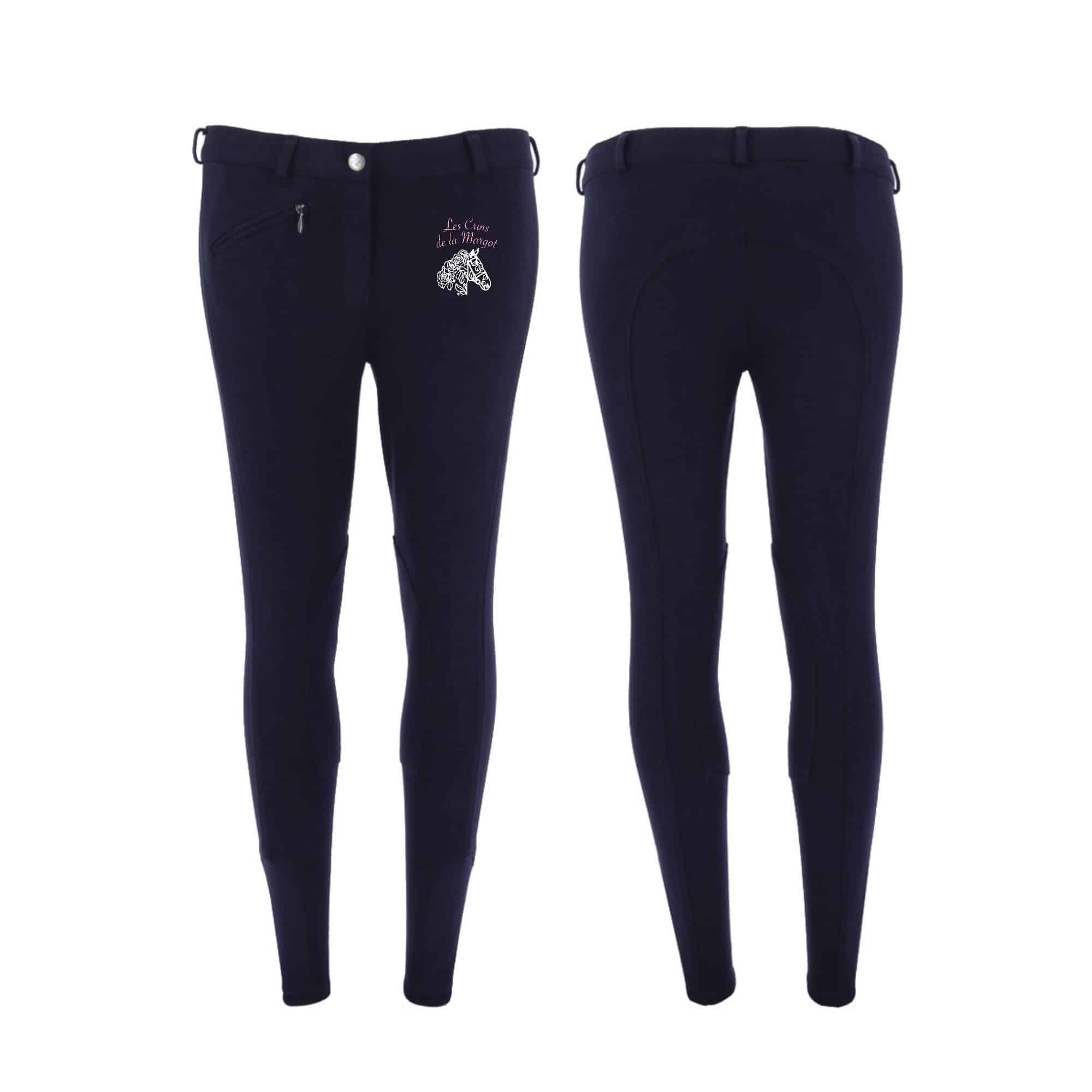 Pantalon d'équitation RIDING WORLD (homme) - Les crins de la Margot - Navy - 989072