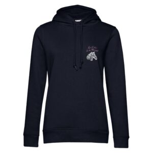 SWEAT A CAPUCHE (femme) – Les crins de la Margot - Navy - BCW34B