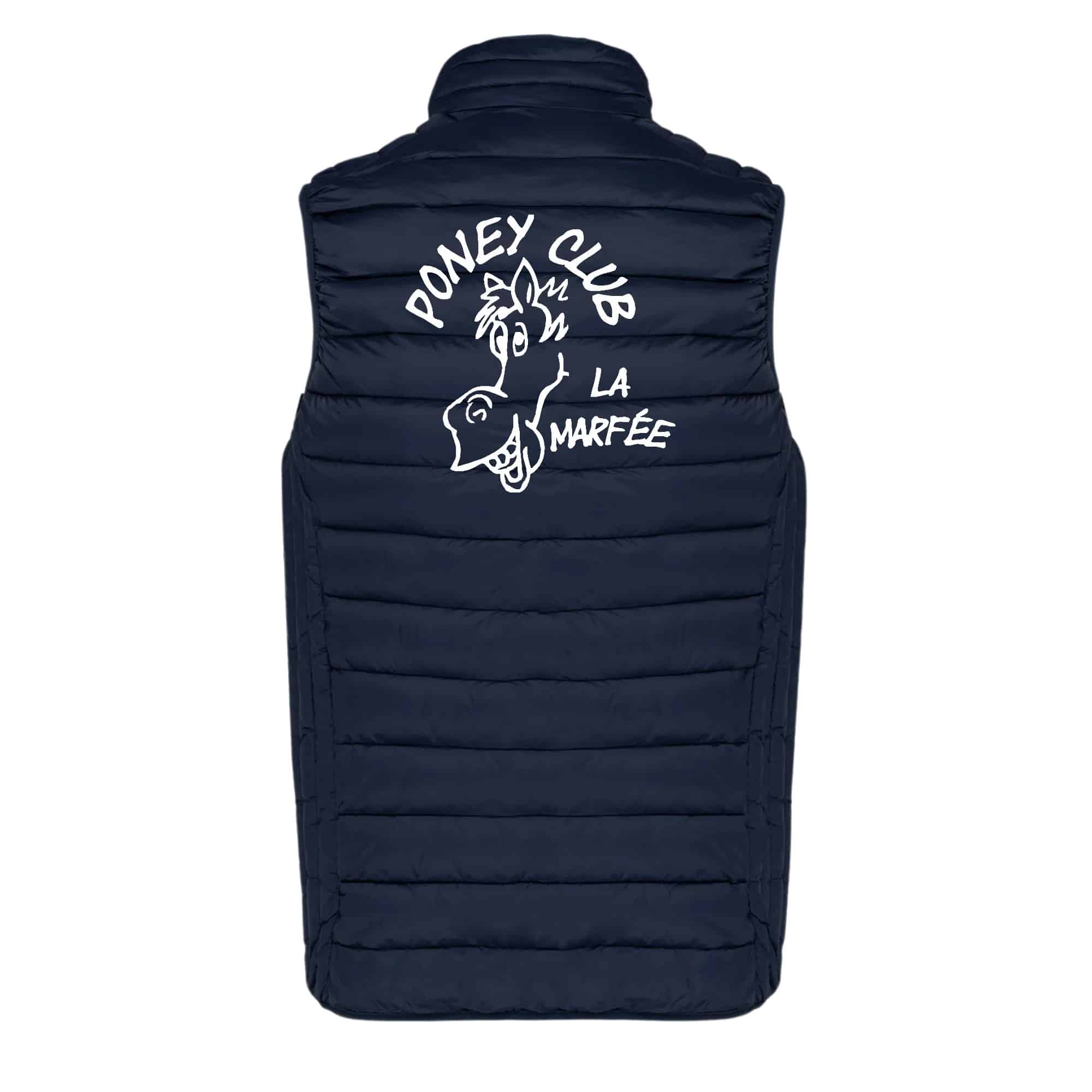 DOUDOUNE SANS MANCHES (homme) - poney-club la Marfée - Navy - K6113 – Image 3