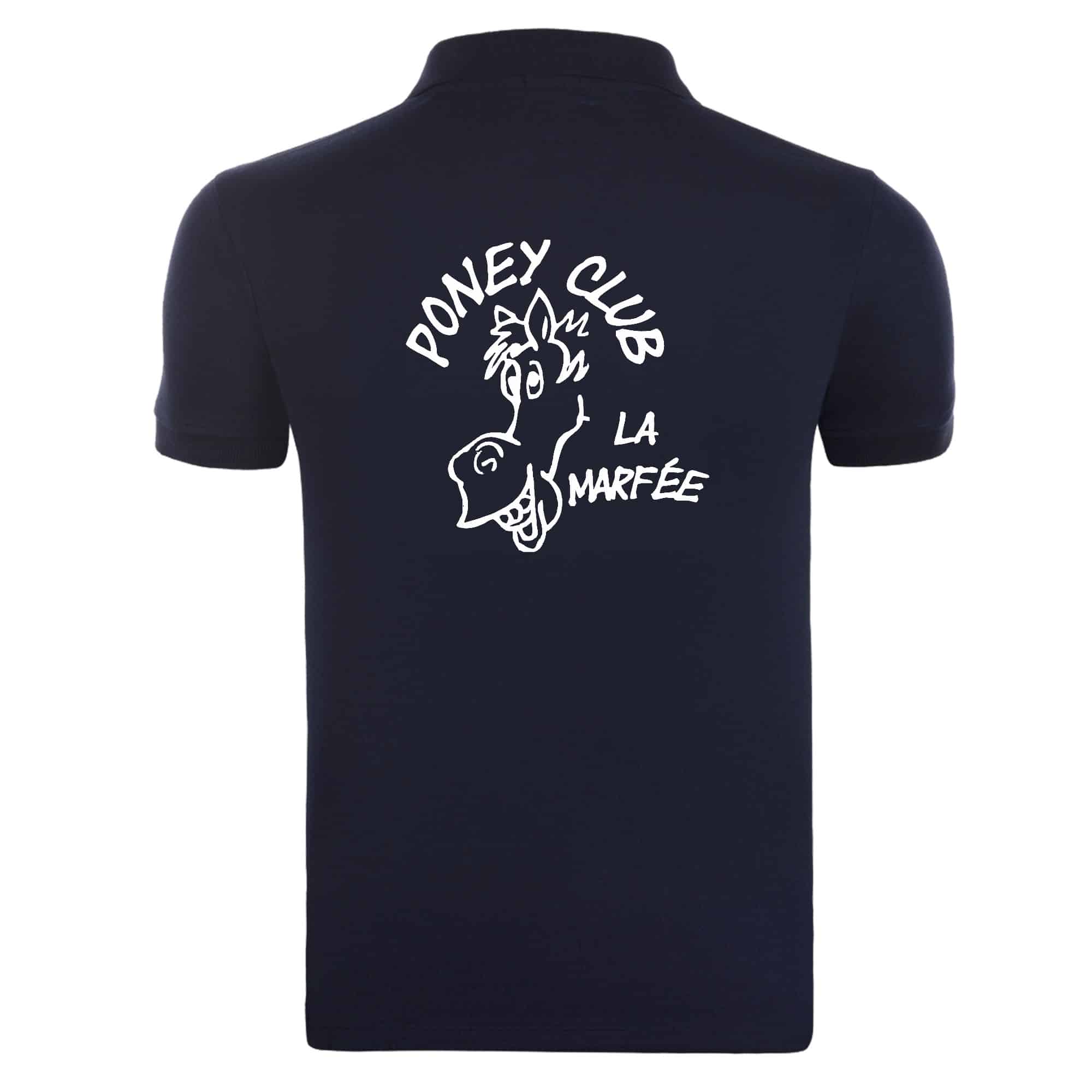 POLO (homme) - poney-club la Marfée - Navy - BCID1 – Image 3