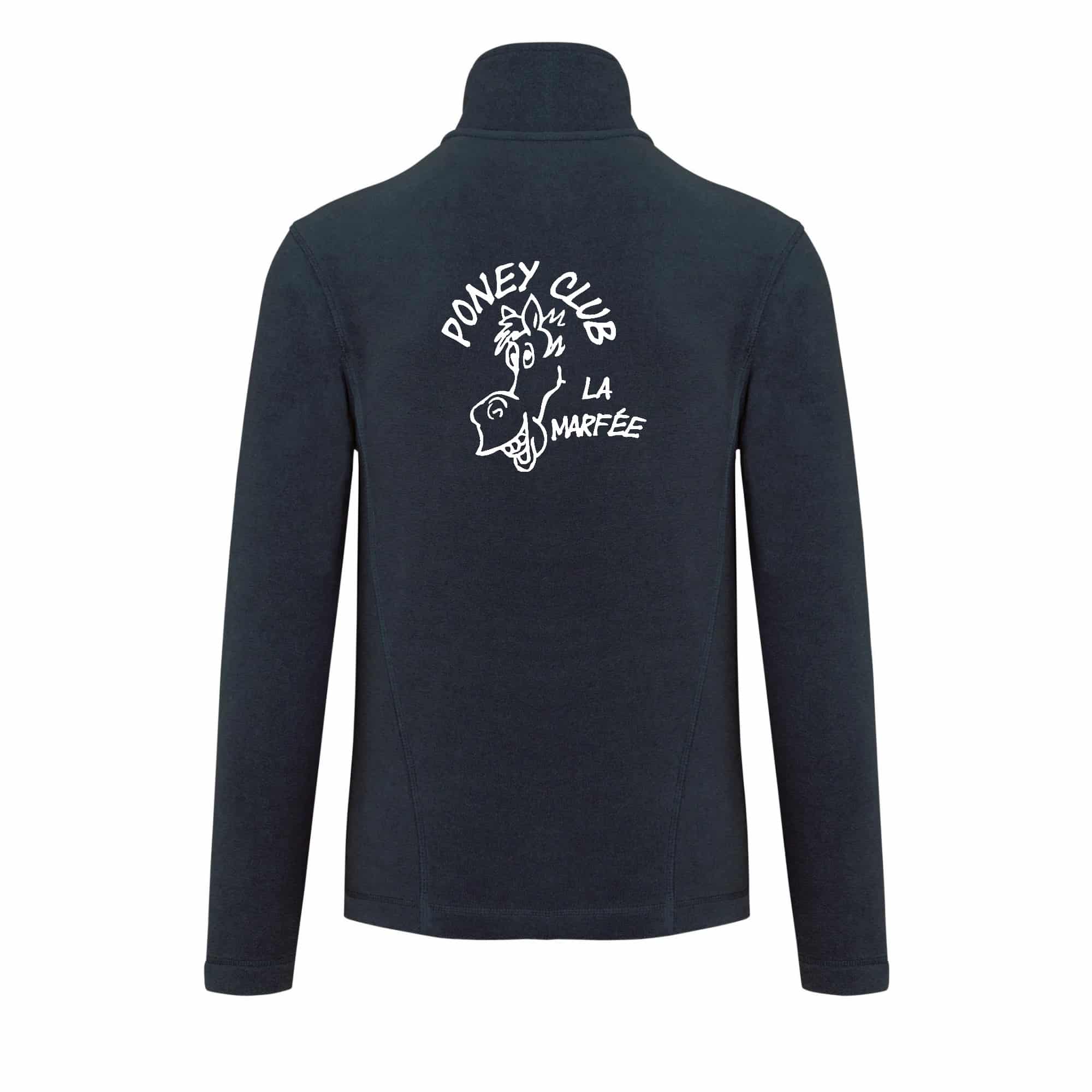 Veste micropolaire zippée (enfant) – poney-club la Marfée - Navy – K920 – Image 3
