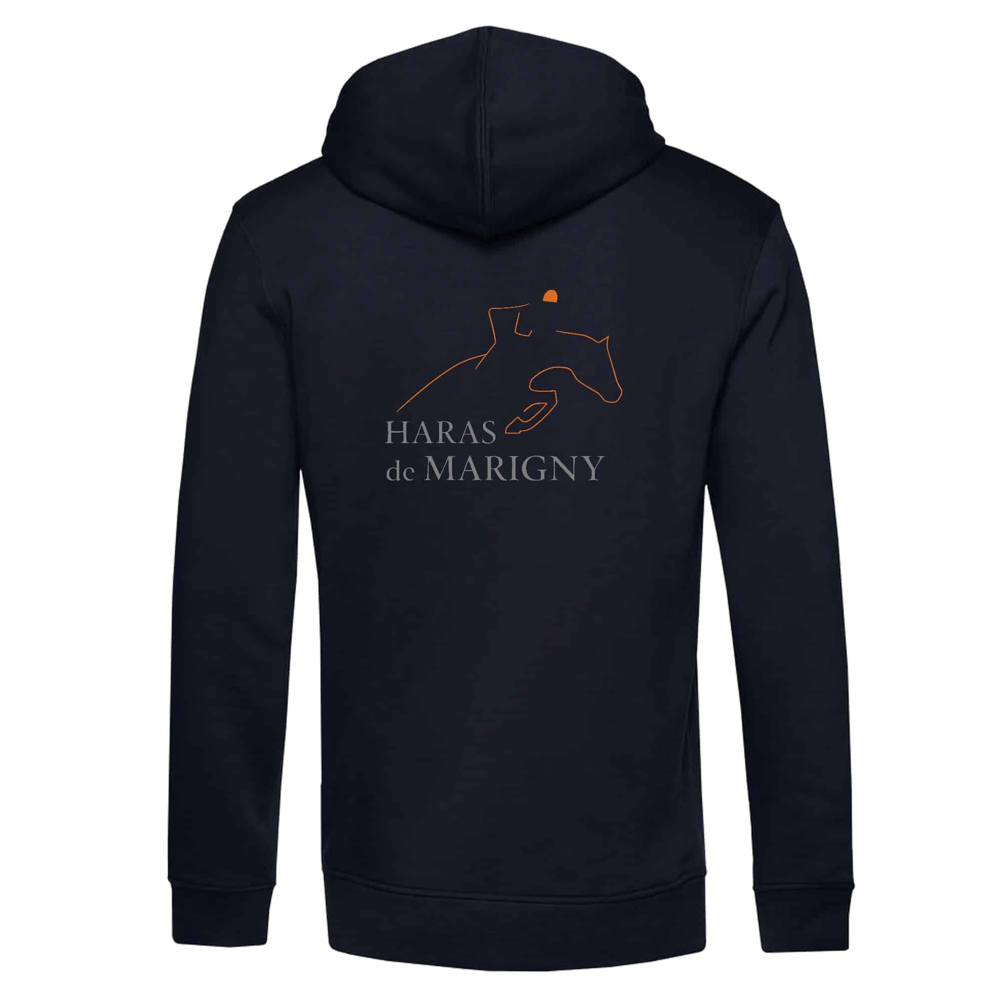 SWEAT A CAPUCHE (enfant) - haras de marigny50 - Navy - K477 – Image 2