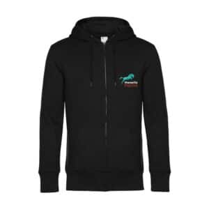 SWEAT ZIPPÉ (enfant) - Centre équestre Marseille Pastré - Noir - K455