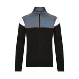 Veste de survêtement zippée (unisexe) - MENEZ DU – canisport – Noir - PA390