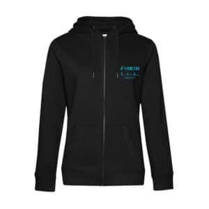 SWEAT ZIPPÉ (femme) - MENEZ DU - canisport - Noir - BCW03Q