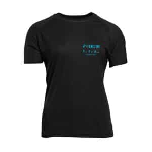T-Shirt respirant (femme) - MENEZ DU - canisport - Noir - PK141