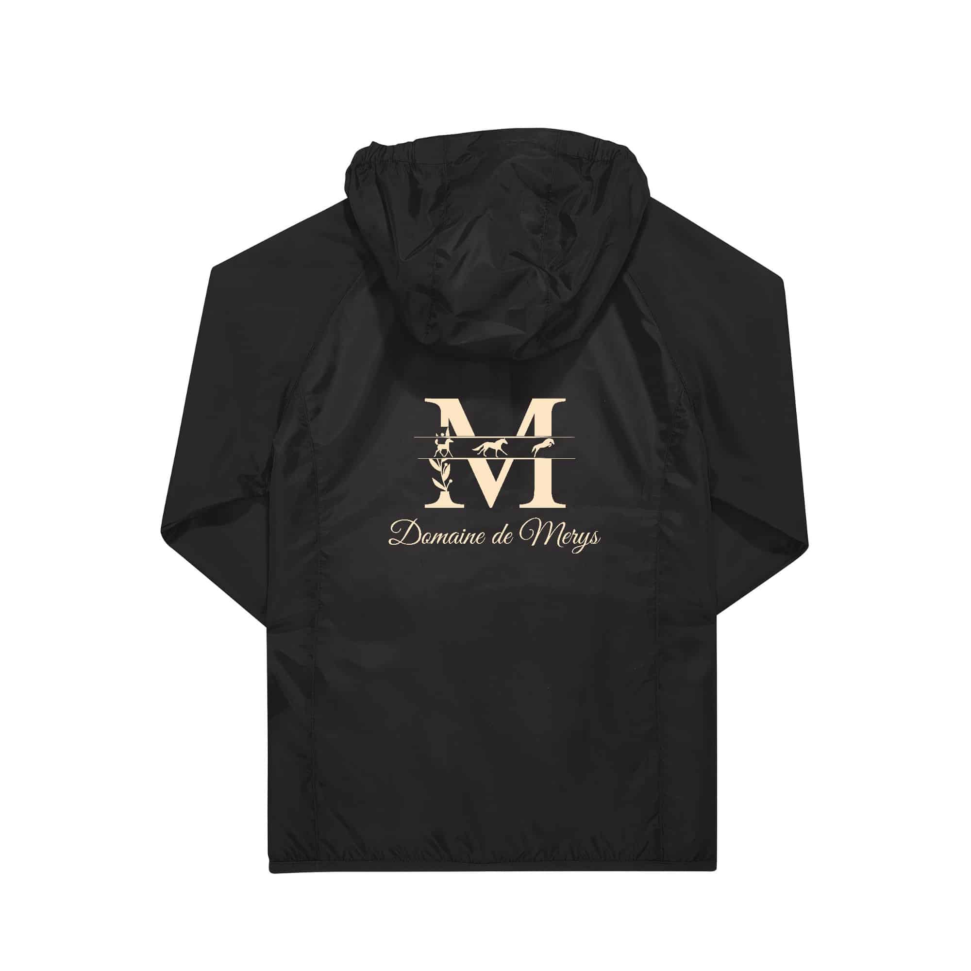 COUPE-VENT (enfant) - DOMAINE DE MERYS - Noir - BC631 – Image 3