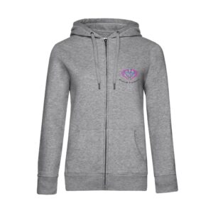 SWEAT ZIPPÉ (femme) - Centre Equestre du Moulin d'Airion - Gris chiné - BCW03Q