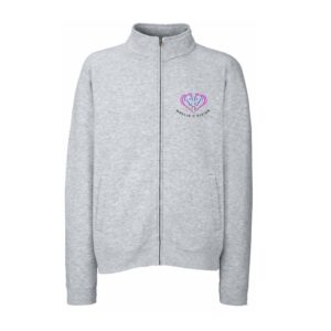 SWEAT ZIPPE SANS CAPUCHE (femme) - Centre Equestre du Moulin d'Airion - Gris chiné - SC366