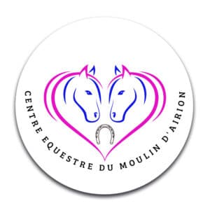 STICKER ROND - Centre Equestre du Moulin d'Airion - STI001