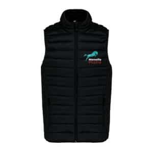 DOUDOUNE SANS MANCHES (enfant) - Centre équestre Marseille Pastré - Noir - K6115