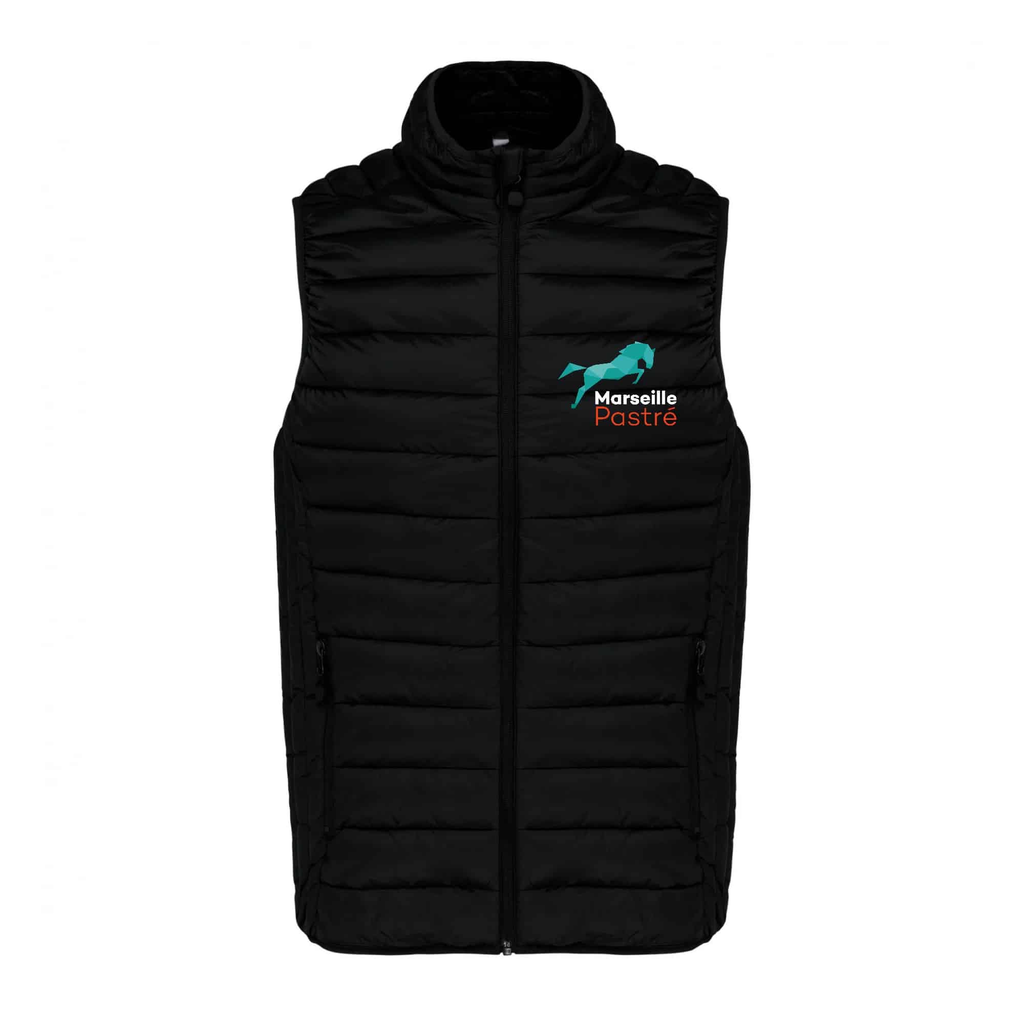 DOUDOUNE SANS MANCHES (femme) - Centre équestre Marseille Pastré - Noir - K6114