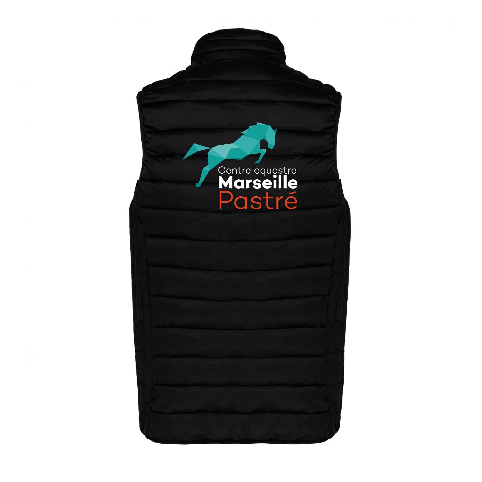 DOUDOUNE SANS MANCHES (femme) - Centre équestre Marseille Pastré - Noir - K6114 – Image 3
