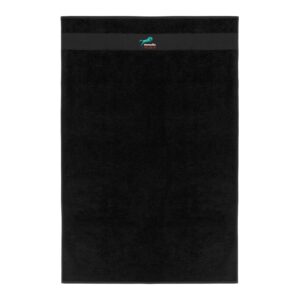 Serviette éponge - Centre équestre Marseille Pastré - Noir - k111