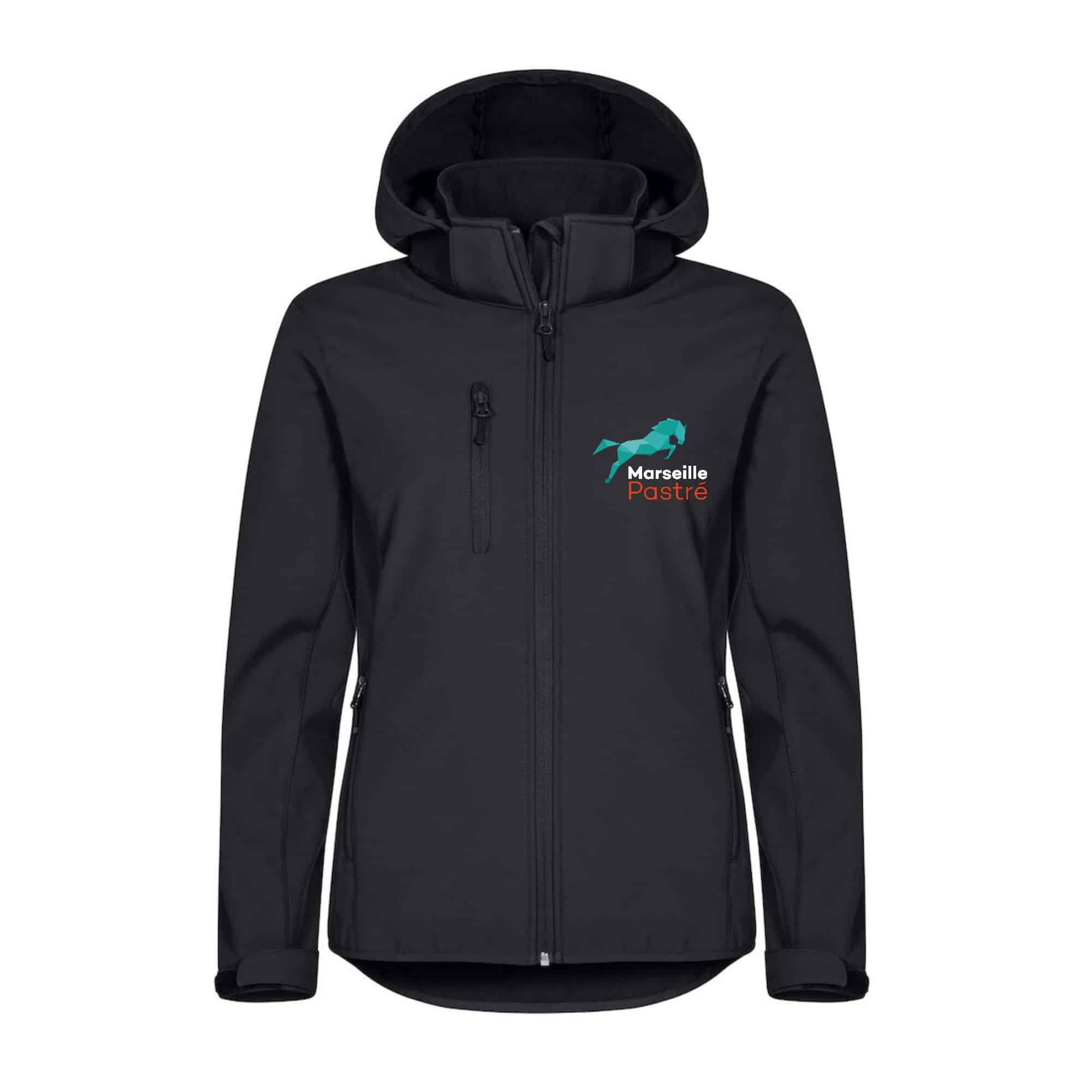 SOFTSHELL "Classic" (femme) - Centre équestre Marseille Pastré - Noir - 0200917