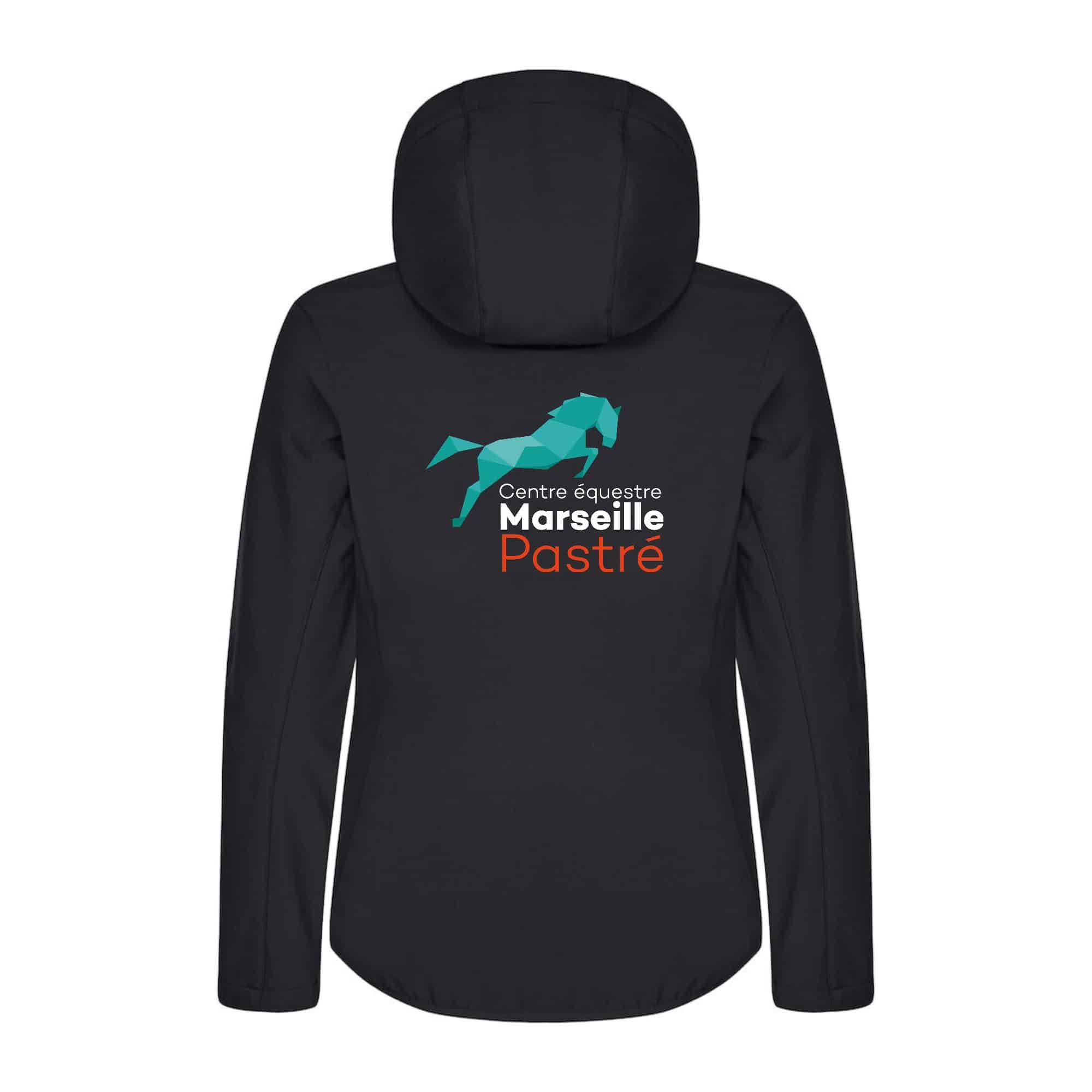 SOFTSHELL "Classic" (femme) - Centre équestre Marseille Pastré - Noir - 0200917 – Image 3