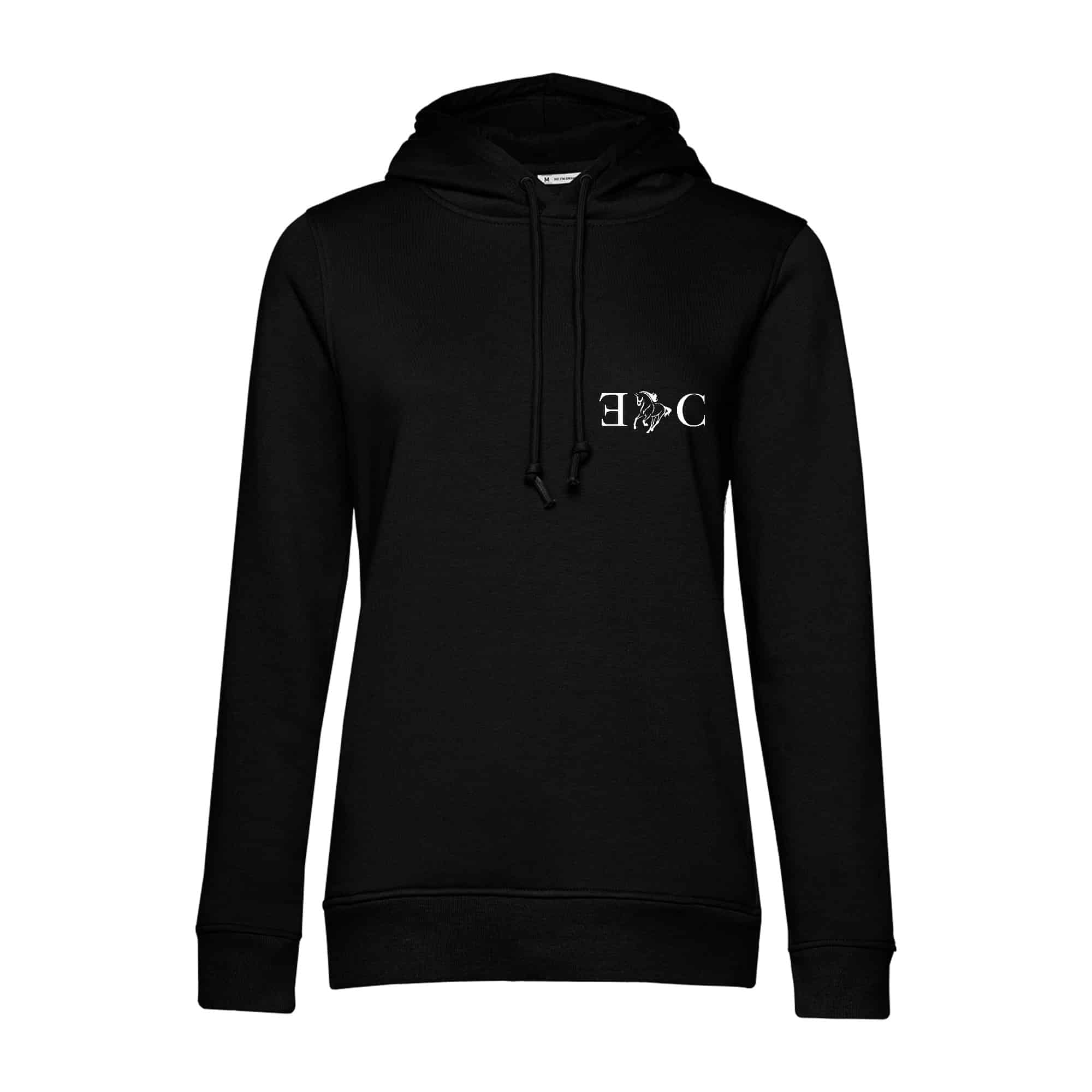 SWEAT A CAPUCHE (femme) – Poney club du Nanchet - Noir - BCW34B
