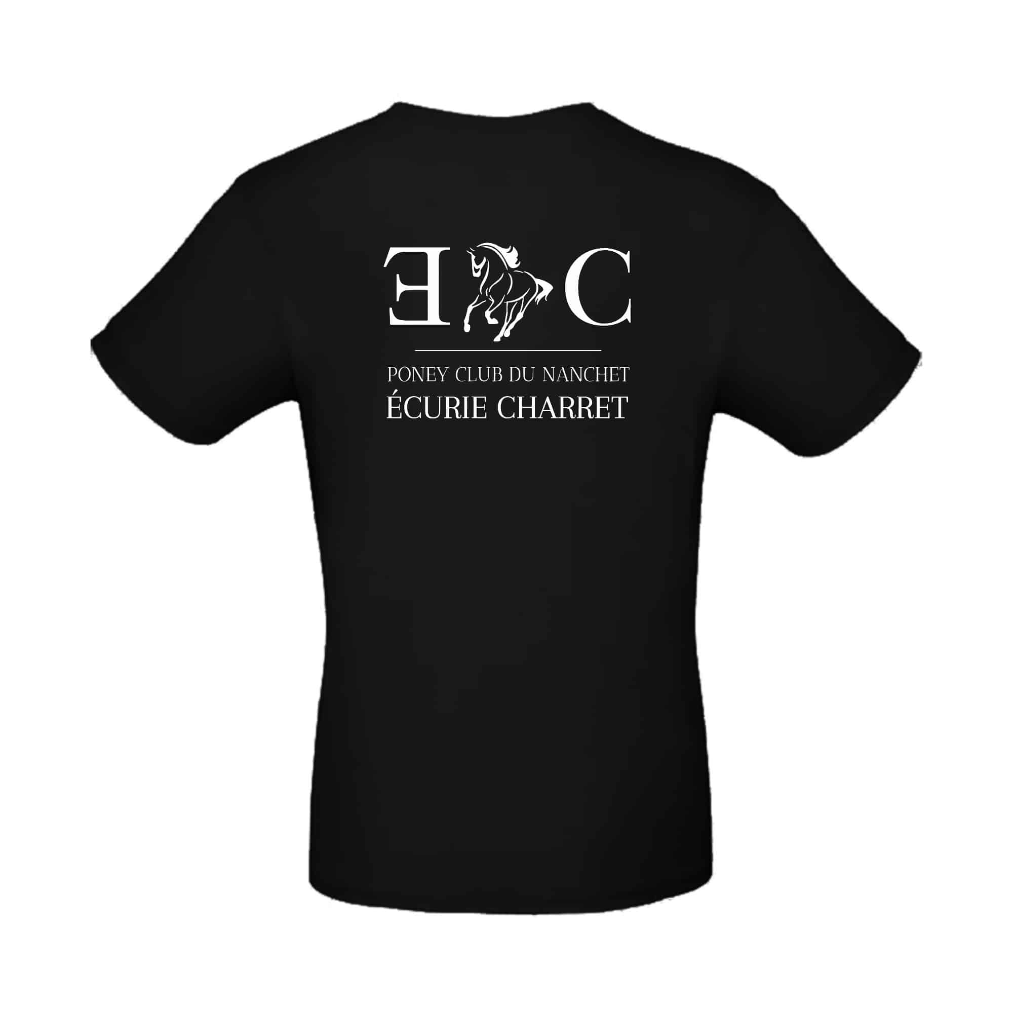 T-SHIRT (enfant) - Poney club du Nanchet - Noir - BC03TK – Image 3