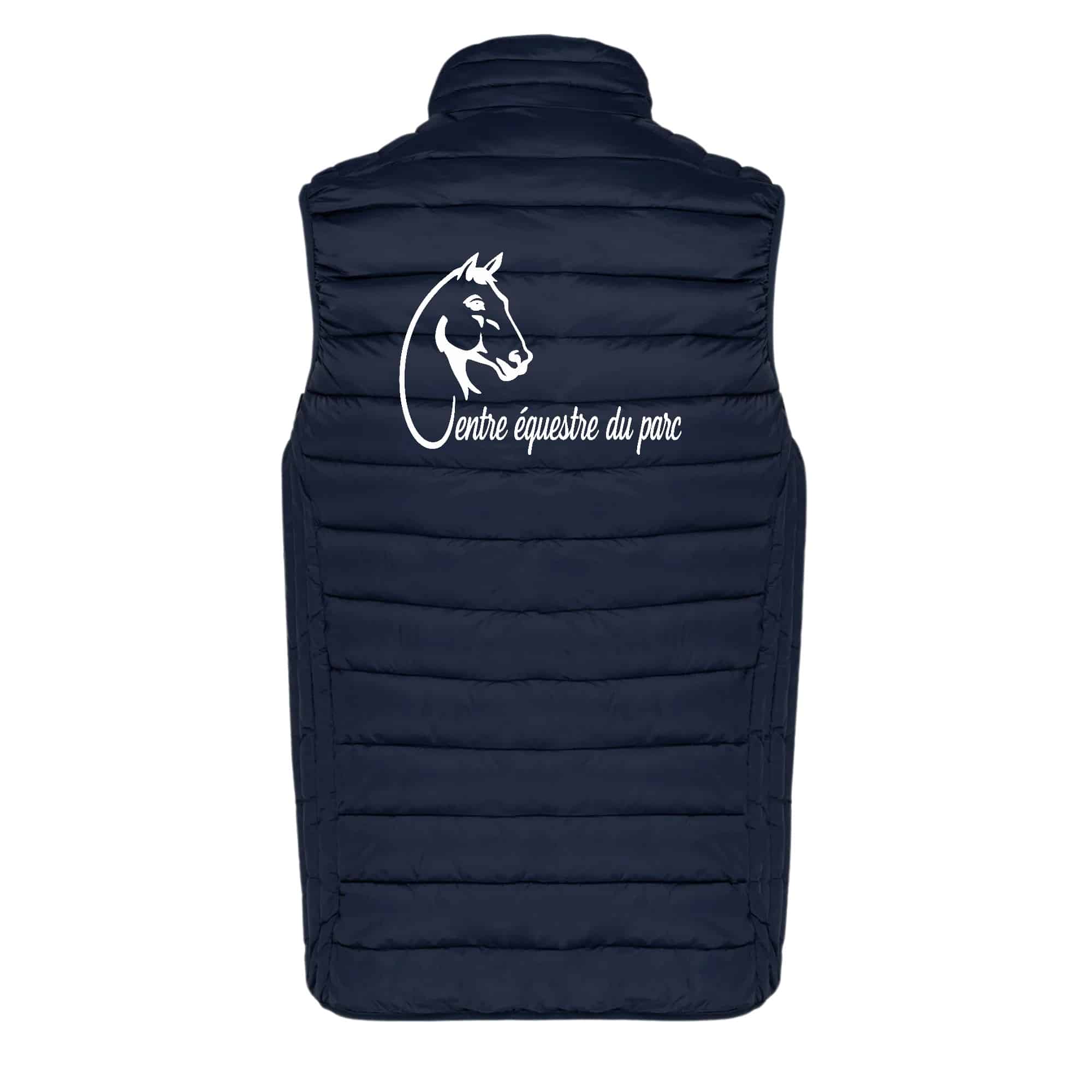 DOUDOUNE SANS MANCHES (femme) - centre équestre du parc - Navy - K6114 – Image 3