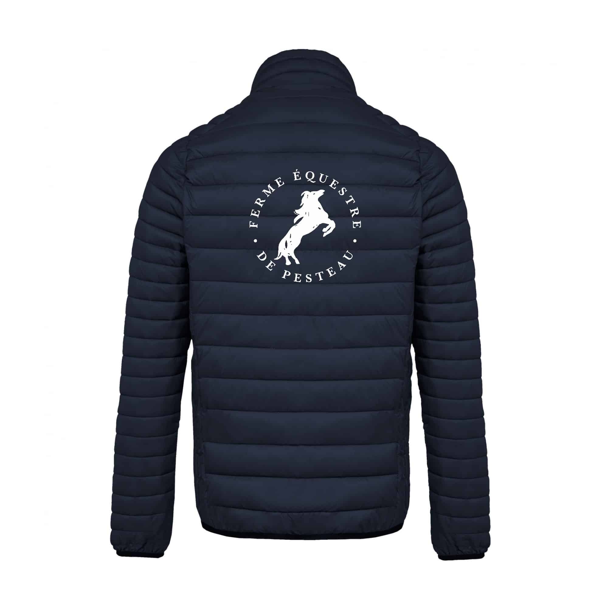 DOUDOUNE AVEC MANCHES (homme) - Ferme équestre de Pesteau - Navy - K6120 – Image 3