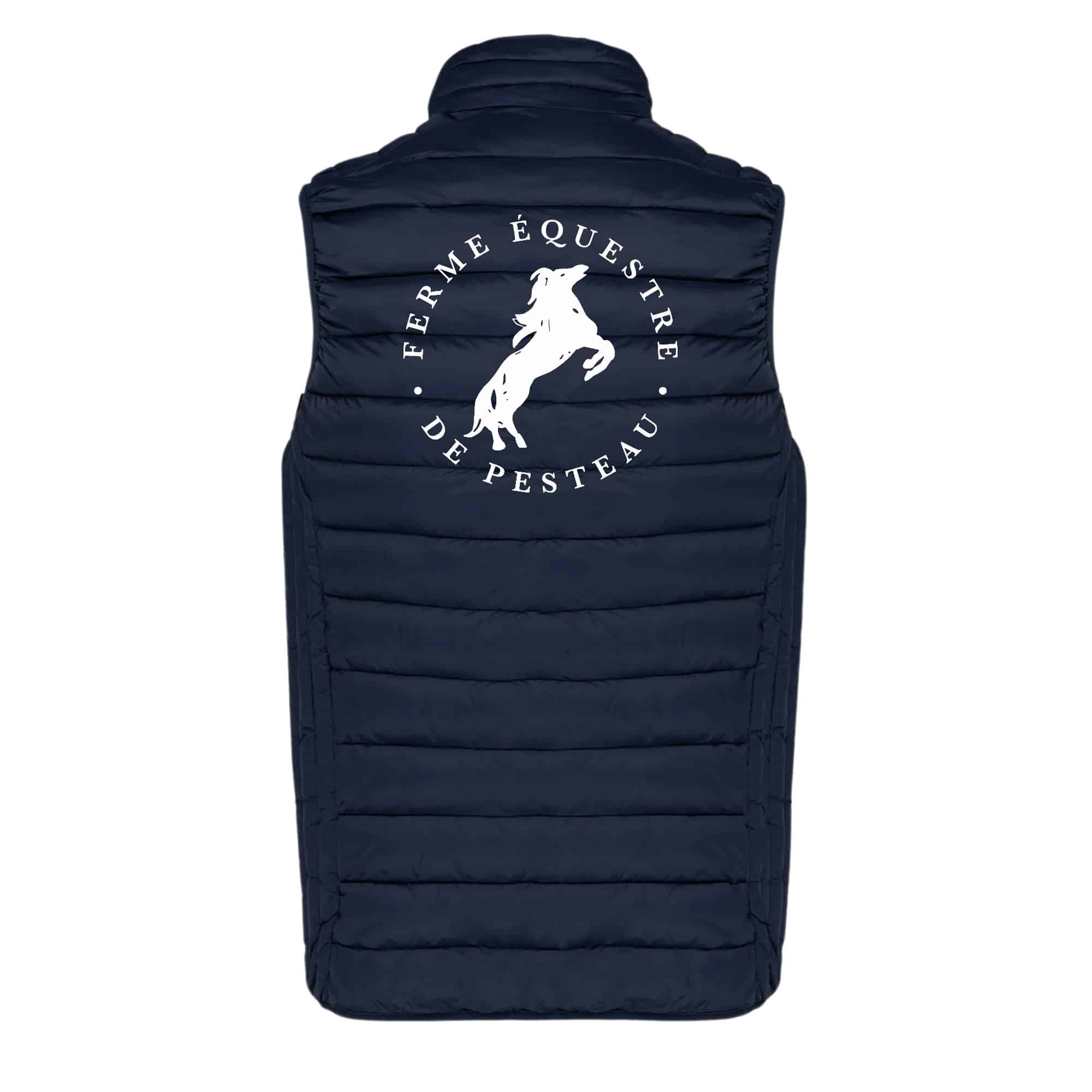 DOUDOUNE SANS MANCHES (femme) - Ferme équestre de Pesteau - Navy - K6114 – Image 3