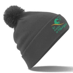 BONNET AVEC POMPOM - Les Écuries de Pilorges - Gris Anthracite - BF426