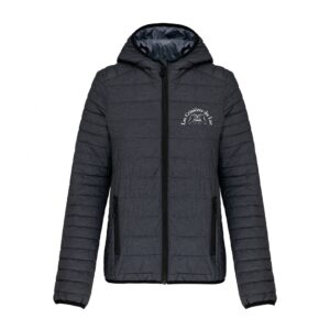 DOUDOUNE AVEC MANCHES ET CAPUCHE (homme) - Les crinieres du lac - Gris Anthracite - K6110