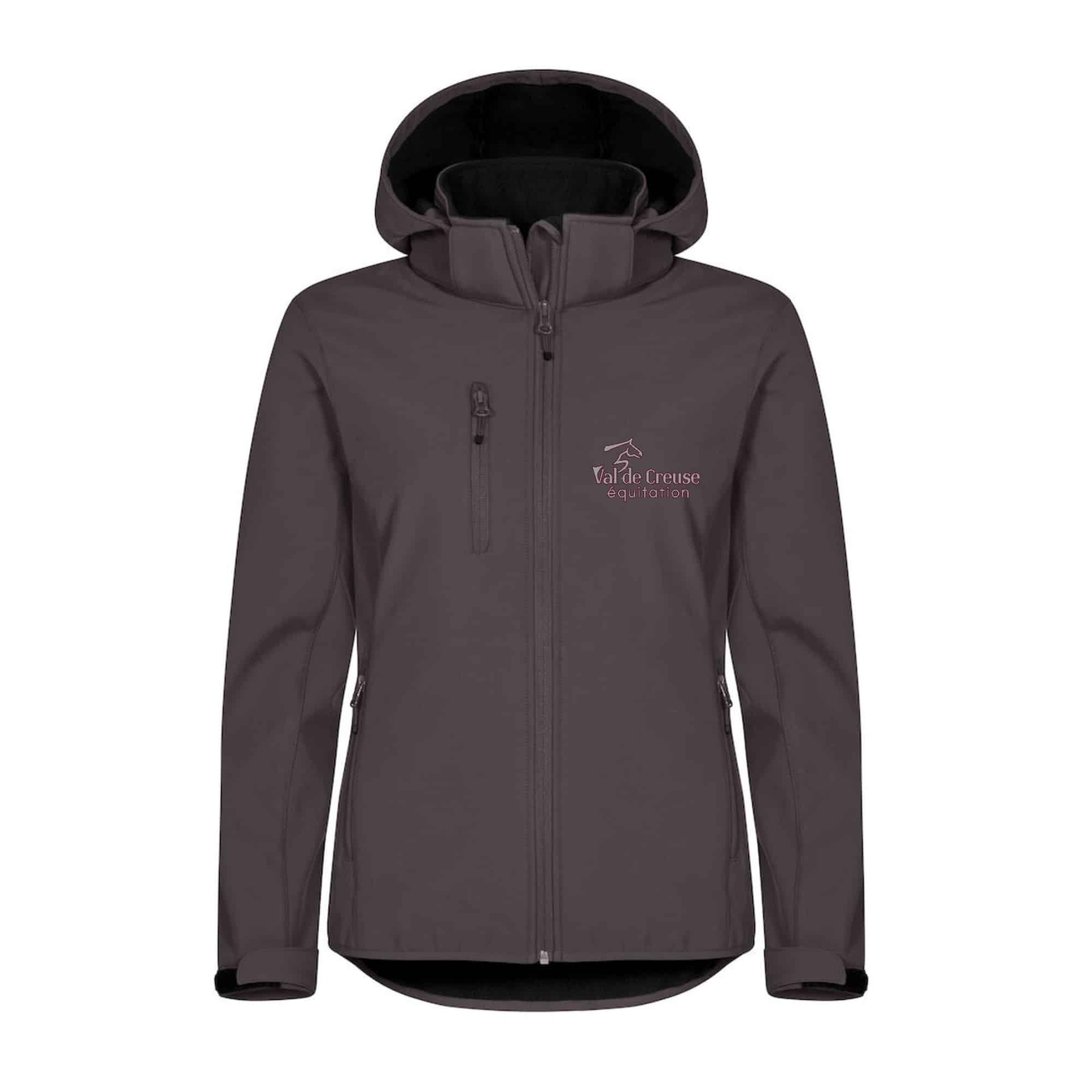 SOFTSHELL "Classic" (femme) - VAL DE CREUSE EQUITATION - Gris Anthracite - 0200917