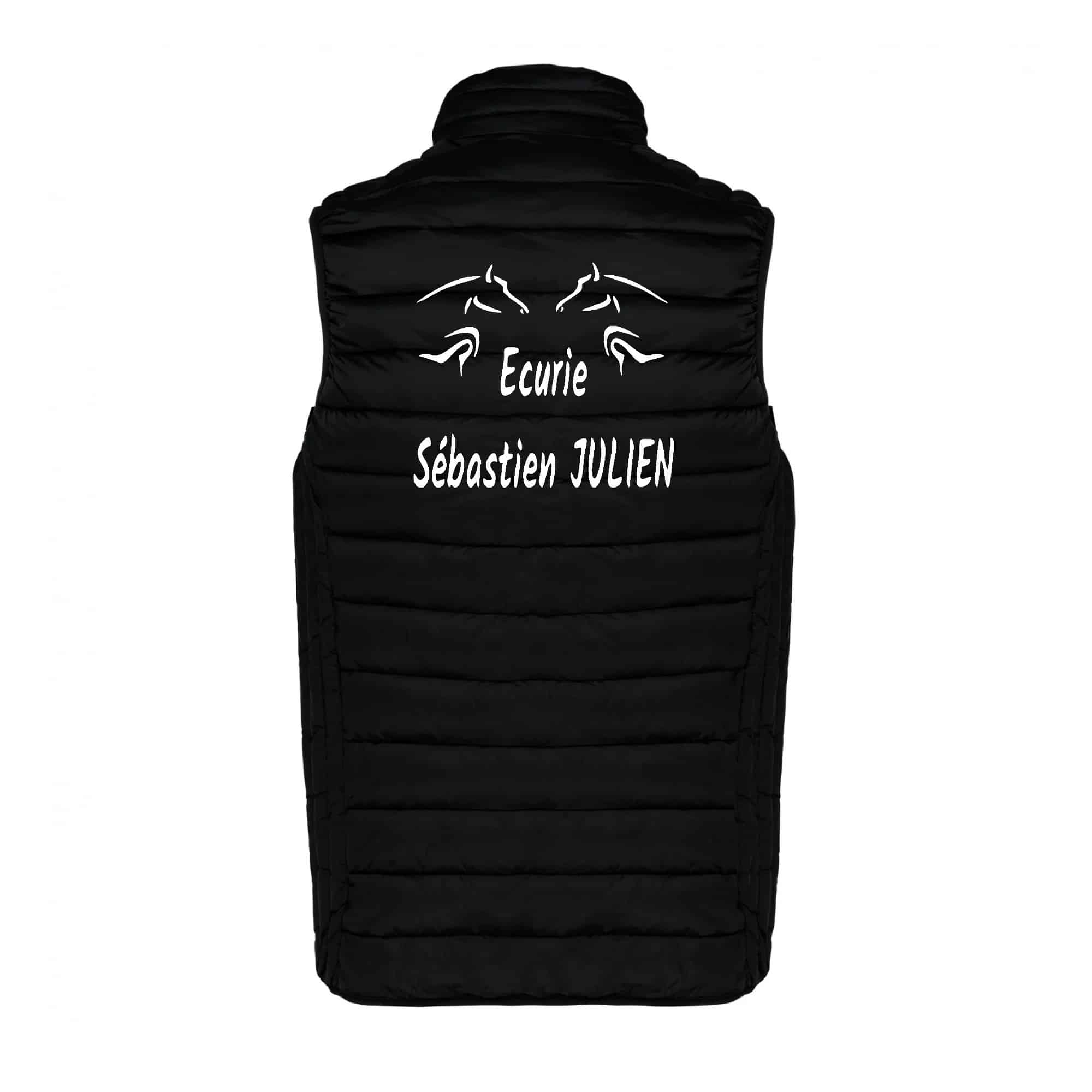 DOUDOUNE SANS MANCHES (enfant) - Centre equestre Pas des Lanciers - Noir - K6115 – Image 4