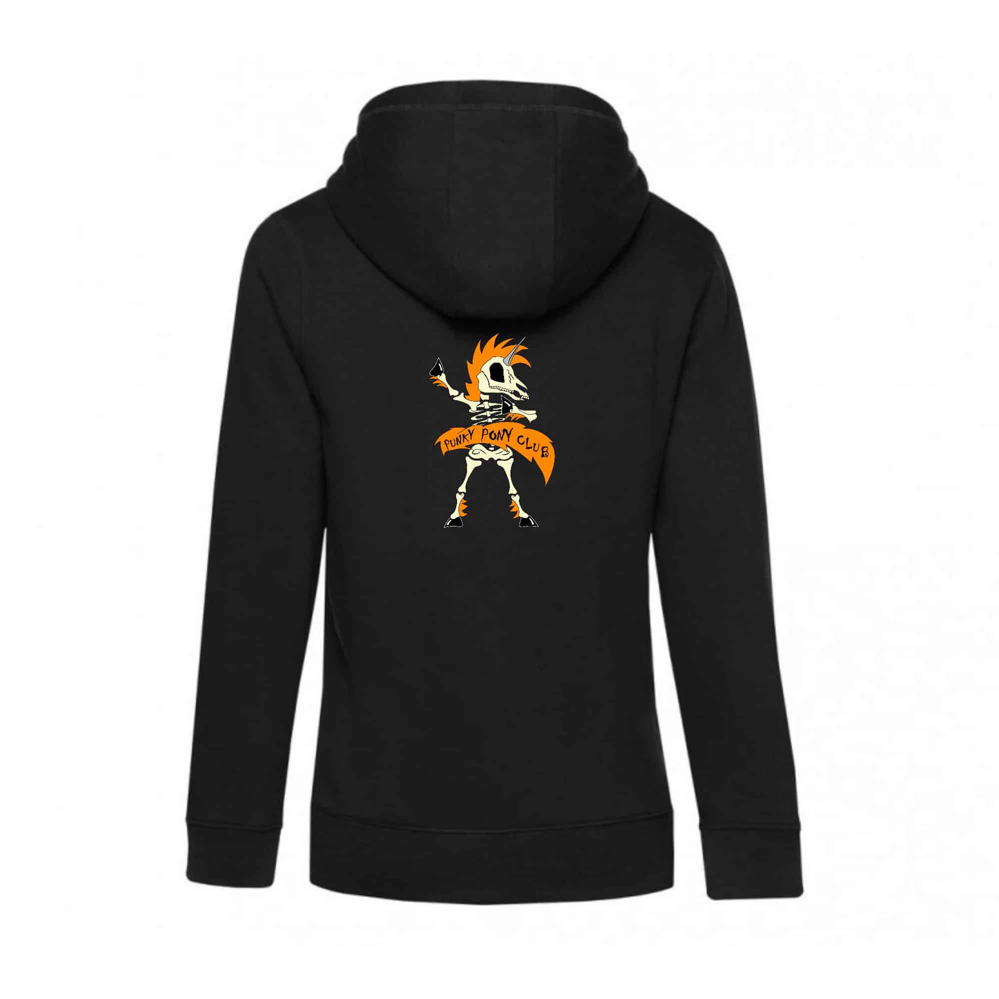 SWEAT ZIPPÉ (femme) - Le punky pony club - Noir - BCW03Q – Image 4