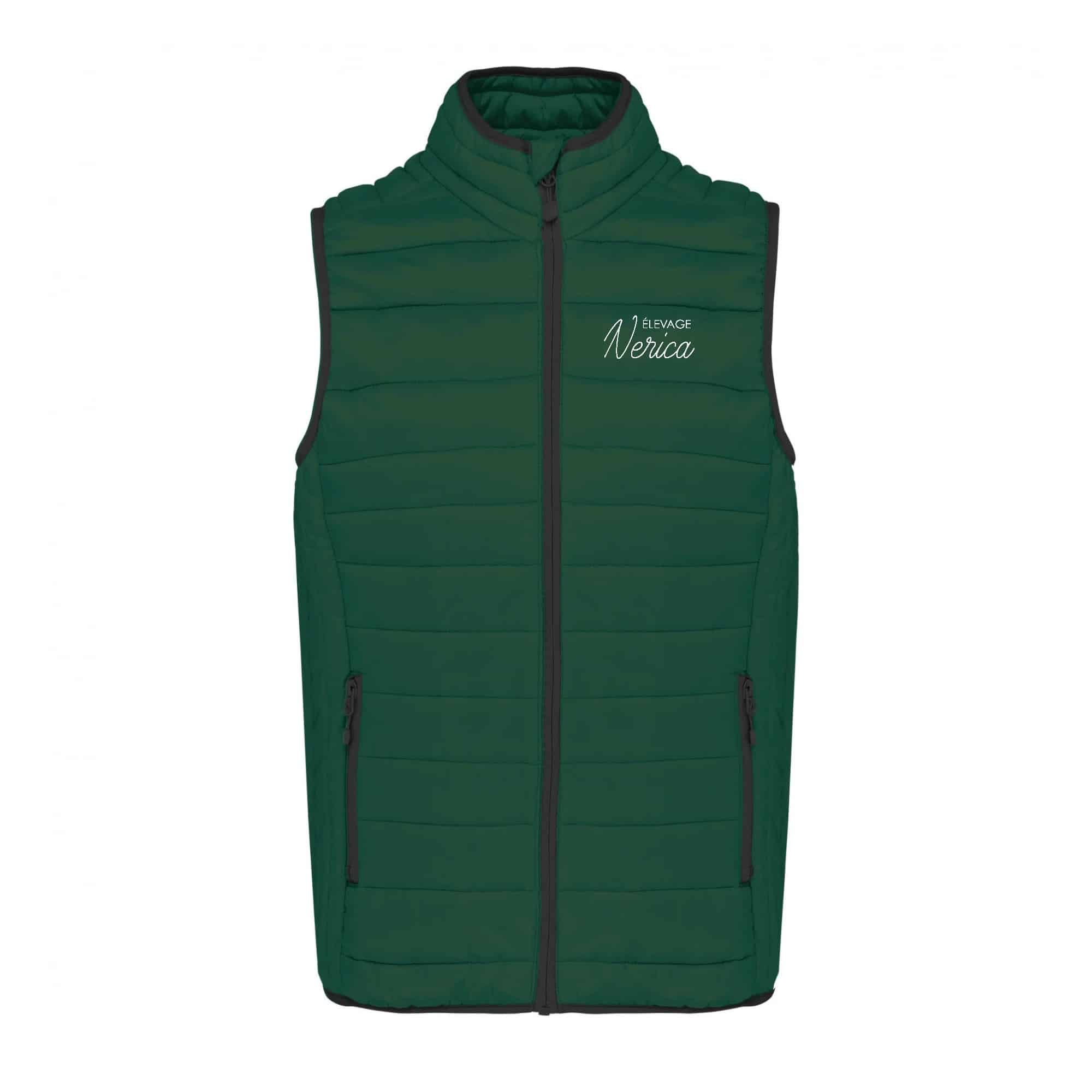 DOUDOUNE SANS MANCHES (femme) - élevage nerica – Vert Foret - K6114