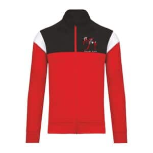 Veste de survêtement zippée (enfant) - ast volley ball - Rouge - PA391