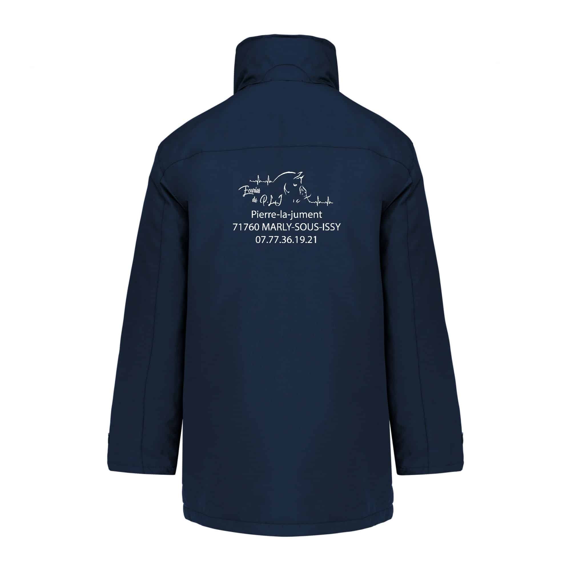 Parka (homme) - Ecuries de Pierre La Jument – Navy - K677 – Image 3