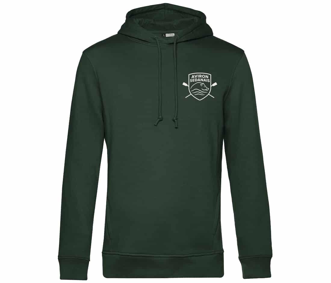 SWEAT A CAPUCHE (homme) - Aviron Sedanais - Vert foret - BCU33B