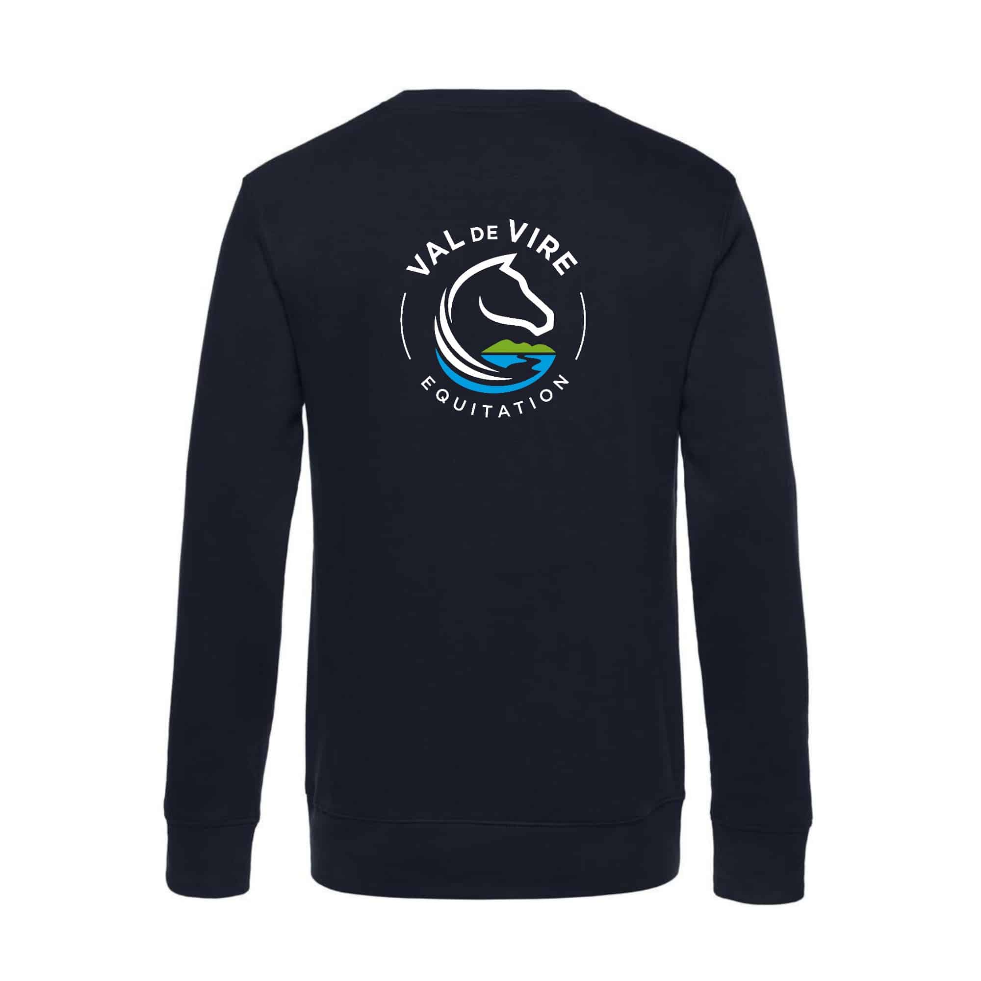 SWEAT COL ROND (femme) - Val de Vire Equitation - Navy - BCW01Q – Image 3