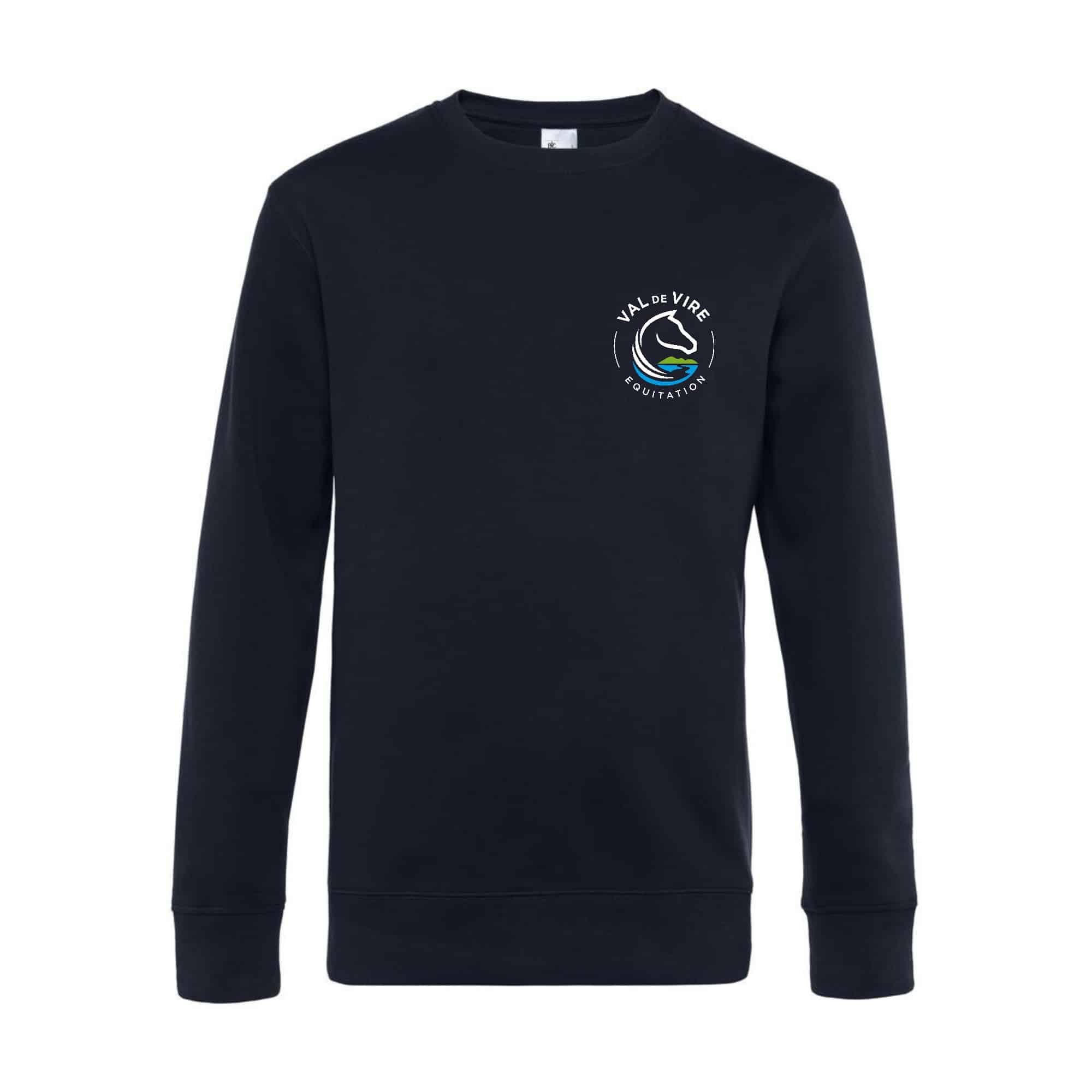 SWEAT COL ROND (femme) - Val de Vire Equitation - Navy - BCW01Q