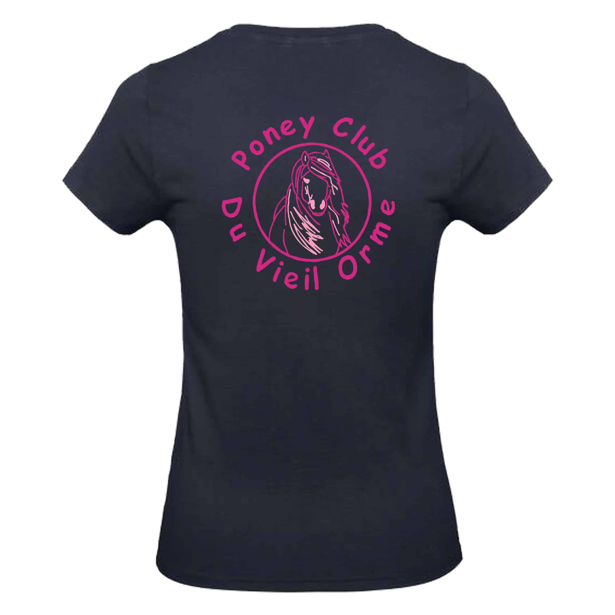 T-SHIRT (femme) - Poney club du vieil orme - BC04T – Image 3