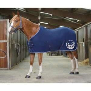 Chemise polaire Riding World (avec attaches) - PONEY CLUB SAINT JONES - Marine/Bleu Ciel - 400637