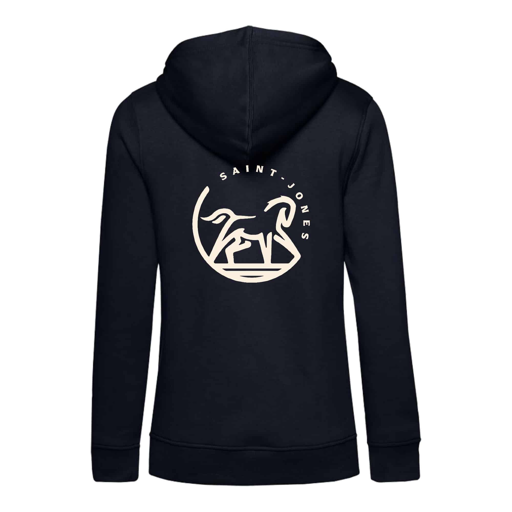 SWEAT A CAPUCHE (femme) – PONEY CLUB SAINT JONES - Navy - BCW34B – Image 3