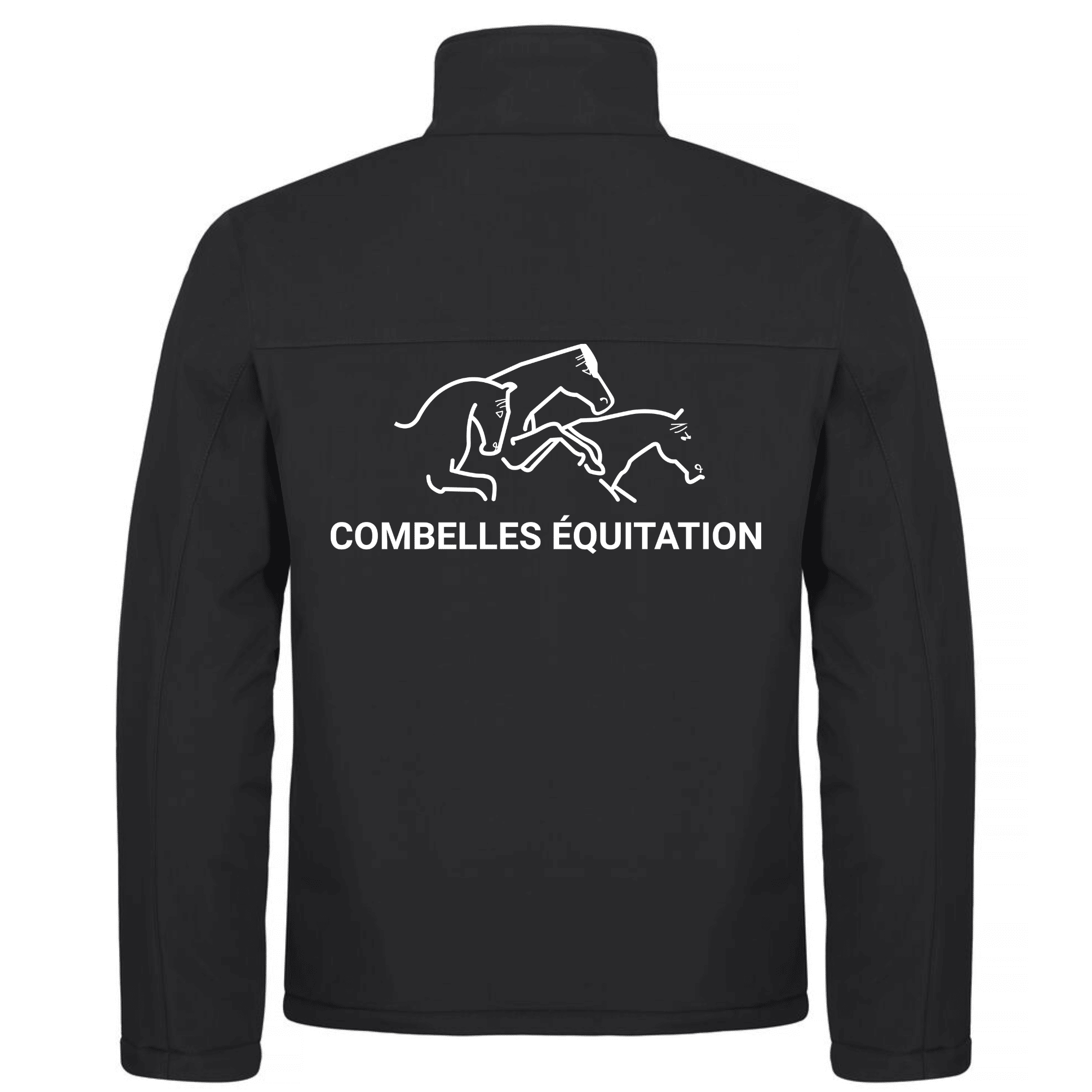 Softshell sans capuche "PADDED" (homme) - Combelles centre équestre - Noir - 020954 – Image 3