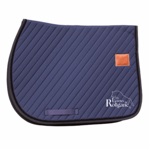Tapis de selle Paddock Sports Diagonal - Ecuries de Roligane - Navy - 204777
