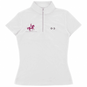 Polo de concours Riding World Roxane (Enfant) - Association équestre de Dressage de la Bresse - Blanc - 962128