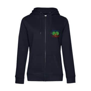 SWEAT ZIPPÉ (femme) - LES 2 CHENES - Navy - BCW03Q