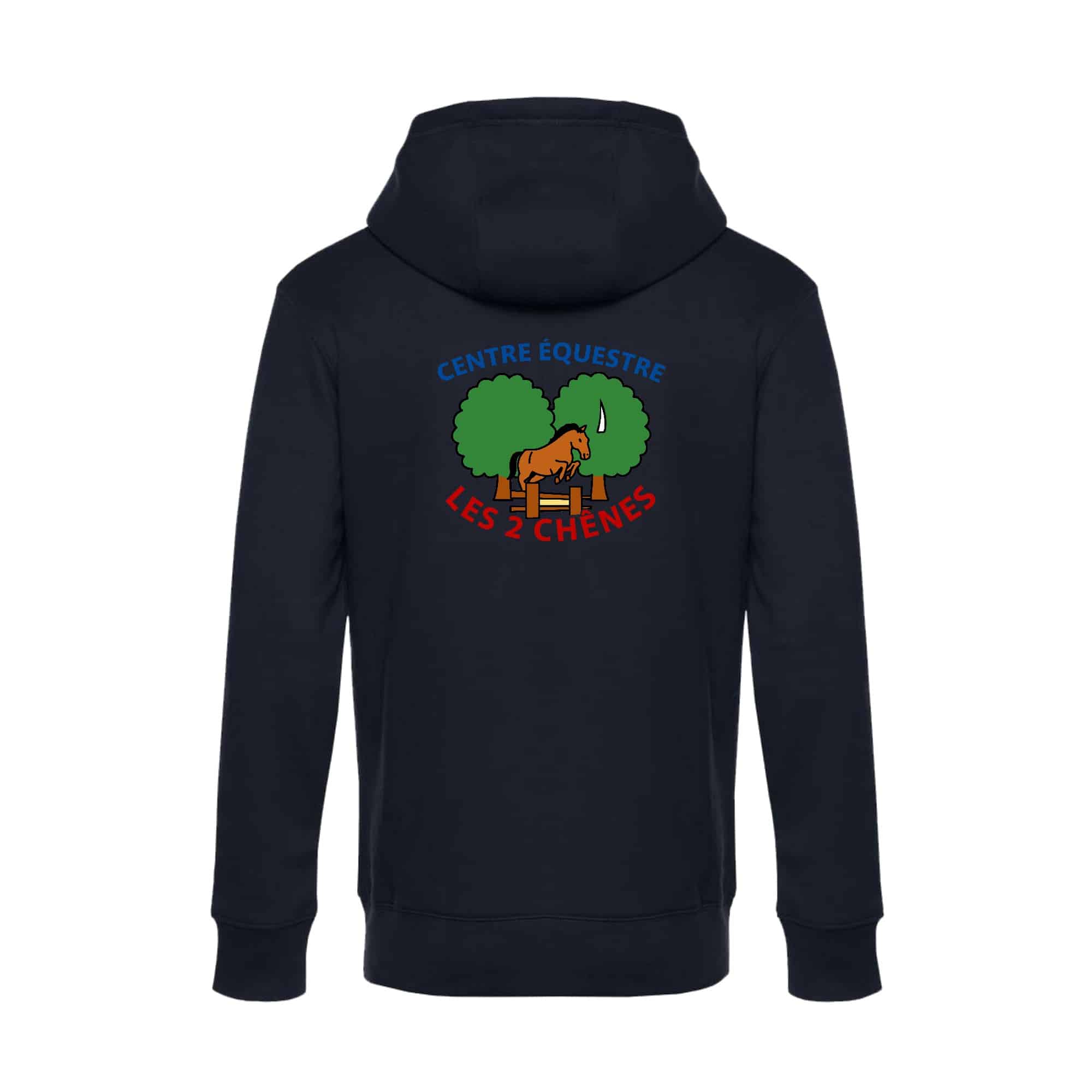SWEAT ZIPPÉ (enfant) - LES 2 CHENES - Navy - K455 – Image 3
