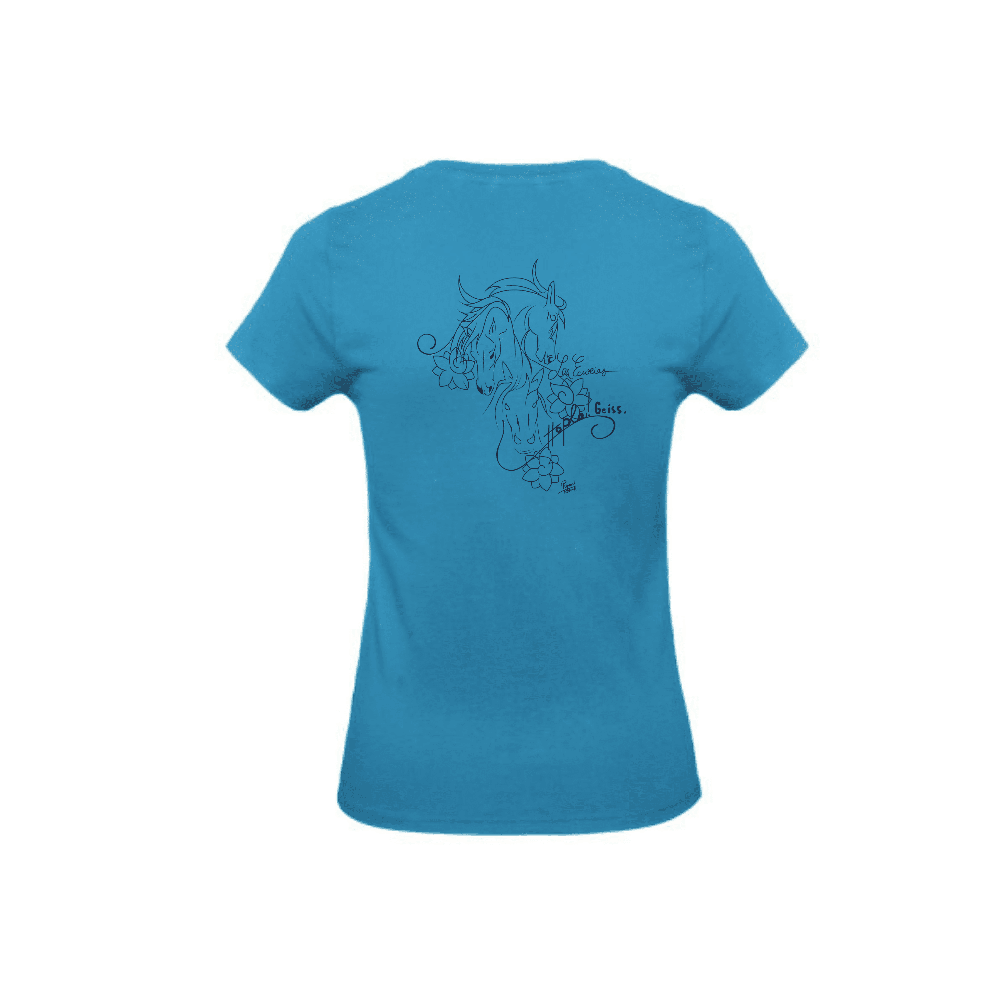 T-SHIRT (femme) - Les Écuries Hopla Geiss - BC04T – Image 3