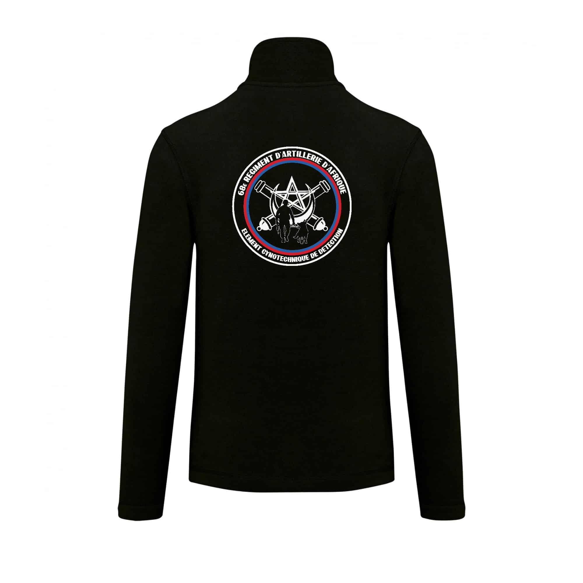 Veste micropolaire zippée (femme) – 68RAA CYNOGROUPE - Noir – K907 – Image 3