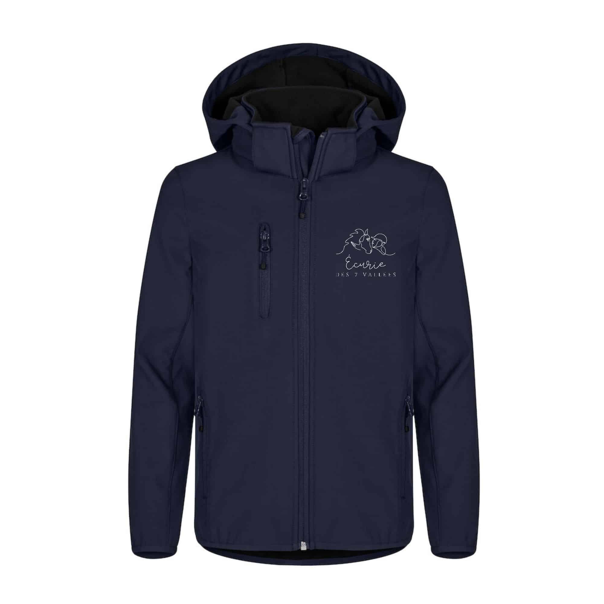 SOFTSHELL "Classic" (femme) - Ecurie des 7 vallées - Navy - 0200917