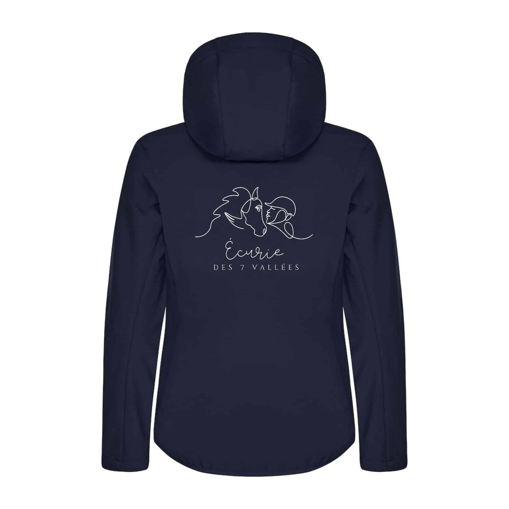SOFTSHELL "Classic" (femme) - Ecurie des 7 vallées - Navy - 0200917 – Image 3