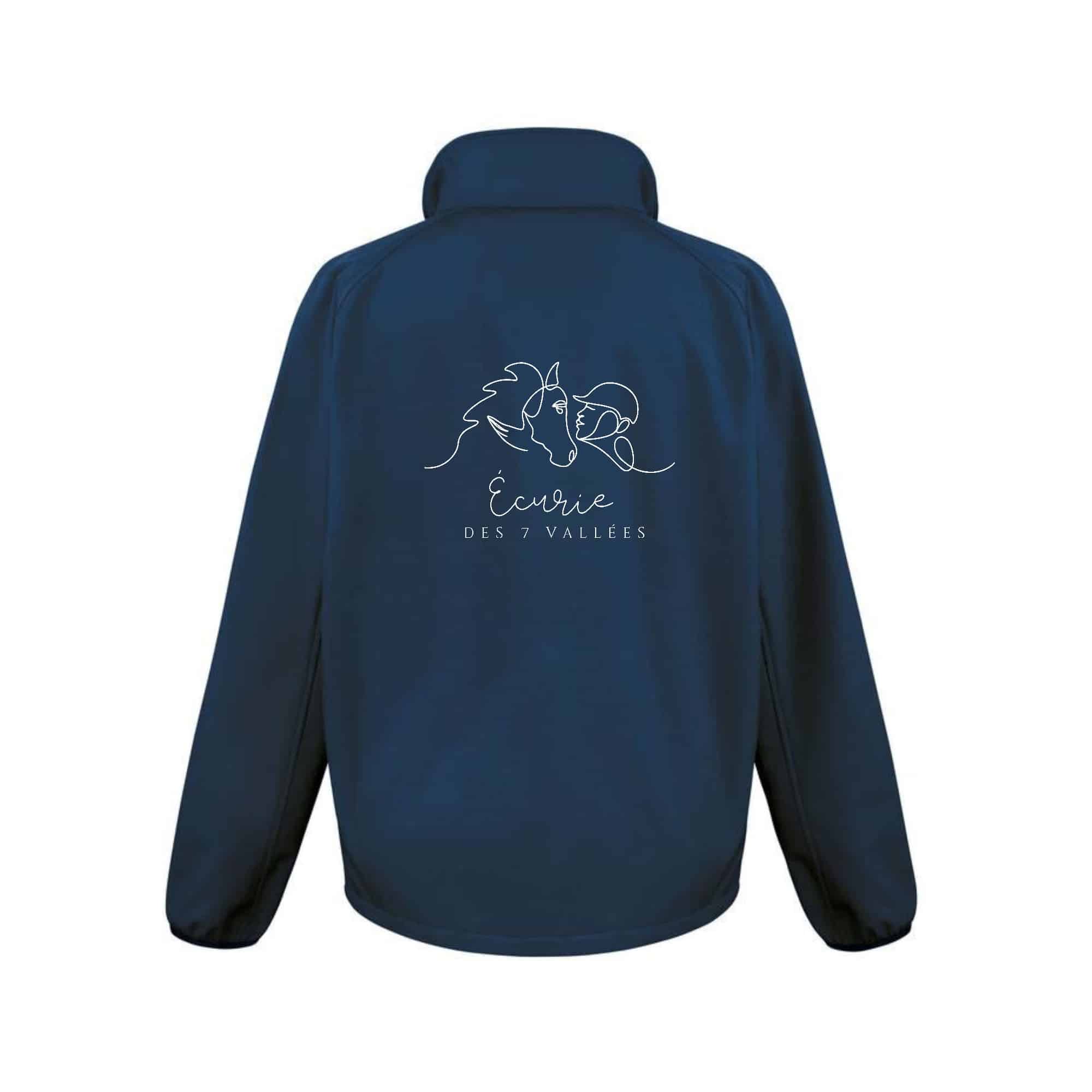 SOFTSHELL ECO (homme) – Ecurie des 7 vallées - Navy - RS231 – Image 3