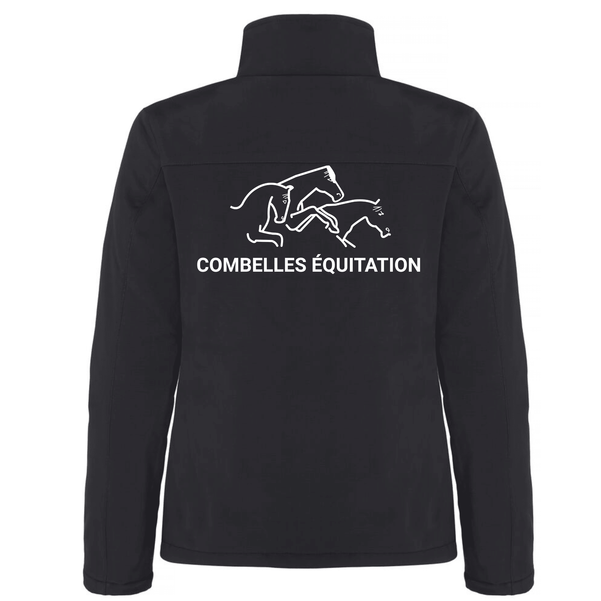 Softshell sans capuche "PADDED'' (femme) - Combelles centre équestre - Noir - 0200957 – Image 2